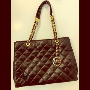 Michael Kors black quilted bag